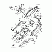 Схема вузла: Бічна кришка Yamaha XP500 T-MAX