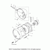 Схема вузла: Фара Yamaha XVS650 V-Star Classic