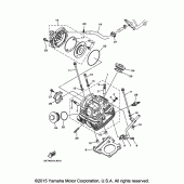 Схема вузла: Головка циліндра Yamaha XT250 XT250