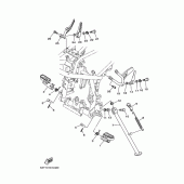 Схема узла: Подножки и Подставка Yamaha XG250 TRICKER