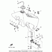 Схема узла: Топливный бак Yamaha WR250 WR250Z