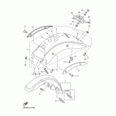 Схема узла: Крыло Yamaha XVS250 Drag Star