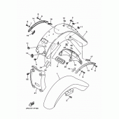 Схема узла: Крыло Yamaha XV1700 Road Star S
