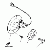 Схема узла: Pick up coil . governor Yamaha XJ600 Diversion (Naked)