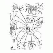 Схема узла: Электрооборудование 1 Yamaha YZ250 YZ250F