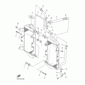 Схема узла: Радиатор и Патрубок системы охлаждения Yamaha YZ250 YZ250F