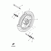 Схема узла: Переднее колесо Yamaha BT1100 Bulldog