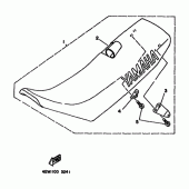 Схема узла: Сиденье Yamaha YZ125