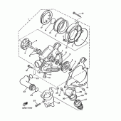 Схема вузла: Водяний насос Yamaha VMX12 V-MAX