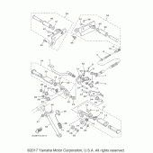 Схема узла: Подножки и Подставка Yamaha XV250 V-Star