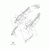 Схема вузла: Бічна кришка Yamaha MT09/MTN850 MT-09 Tracer