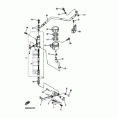 Схема вузла: Задній гальмівний циліндр Yamaha YZF-R1 R1 RaceBase
