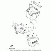 Схема вузла: Бічна кришка Yamaha XV250 Route 66