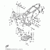 Схема вузла: Рама Yamaha TT600