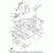 Схема узла: Рама Yamaha XVS650 V-Star Classic