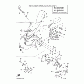 Схема вузла: Облицювальні елементи 1 Yamaha FZ1 FZ1 FAZER (S-TYPE ABS)