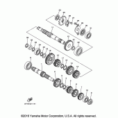 Схема узла: Трансмиссия Yamaha TW200