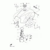 Схема узла: Топливный бак Yamaha FZ6 FZ6 FAZER S2