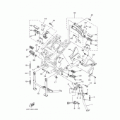 Схема вузла: Підніжки та Підставка Yamaha XTZ1200 Super Tenere