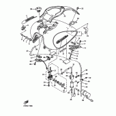 Схема узла: Топливный бак Yamaha XVZ1300 Royal Star
