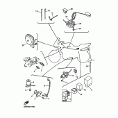 Схема вузла: Електроустаткування 2 Yamaha FZS600 FAZER