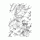 Схема узла: Облицовочные элементы 1 Yamaha TDM850