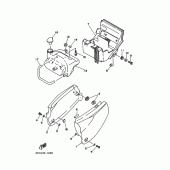 Схема вузла: Бічна кришка Yamaha FZX250 ZEAL
