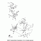 Схема вузла: Підніжки та підставка Yamaha XVS950 Bolt R-Spec