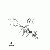 Схема вузла: Привід стартера Yamaha XV125 Virago