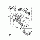 Схема вузла: Задній ліхтар Yamaha XP500 T-MAX