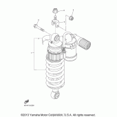 Схема вузла: Задня підвіска Yamaha YZF-R1 R1S Limited Edition