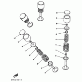 Схема узла: Клапан Yamaha XT350 XT350