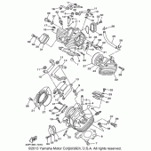 Схема вузла: Головка циліндра Yamaha XVS650 V-Star Custom