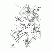 Схема вузла: Паливний бак Yamaha TTR125 TT-R125