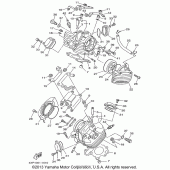 Схема узла: Головка цилиндра Yamaha XVS650 V-Star Custom