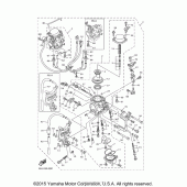 Схема вузла: Карбюратор Yamaha XVS1100 V-Star Custom