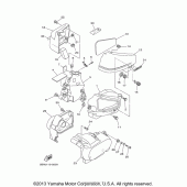 Схема вузла: Бічна кришка Yamaha XVS650 V-Star Silverado