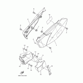Схема вузла: Боковая крышка Yamaha TTR110 TT-R110