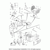 Схема вузла: Электрооборудование (2) Yamaha XVS1300 V-Star Tourer
