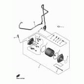 Схема узла: Стартер электрический Yamaha YZ450F YZ450F