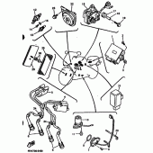 Схема вузла: Електроустаткування 1 Yamaha YZF750 YZF750