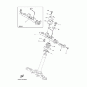 Схема вузла: Рульовий механізм Yamaha TTR90 TT-R90