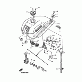 Схема узла: Топливный бак Yamaha XJR1200
