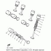 Схема узла: Клапан Yamaha XVZ1300 Venture Royale