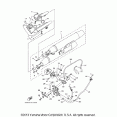 Схема вузла: Вихлопна система Yamaha XV1600 Road Star