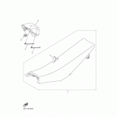 Схема вузла: Сиденье Yamaha YZ250 YZ250F