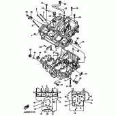 Схема узла: Картер двигателя Yamaha YZF750 YZF750
