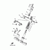 Схема вузла: Рульовий механізм Yamaha XV1600 Wild Star