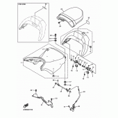 Схема вузла: Сидіння Yamaha VMX17 V-MAX