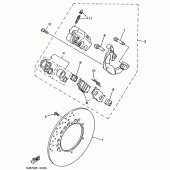Схема вузла: Задній гальм Yamaha XV535 Virago